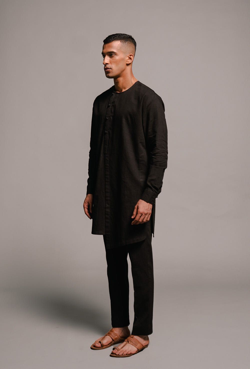 Kohl Linen Men's Side Open Kurta Set - image 6