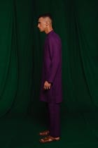 Violet Linen Men's Classic Kurta Set view 3