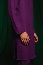 Violet Linen Men's Classic Kurta Set view 5