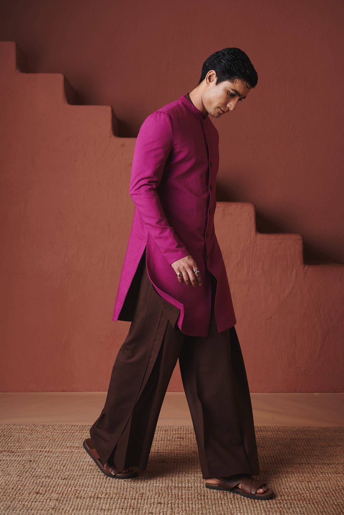 Rani Linen Men's Long Jacket - image 11
