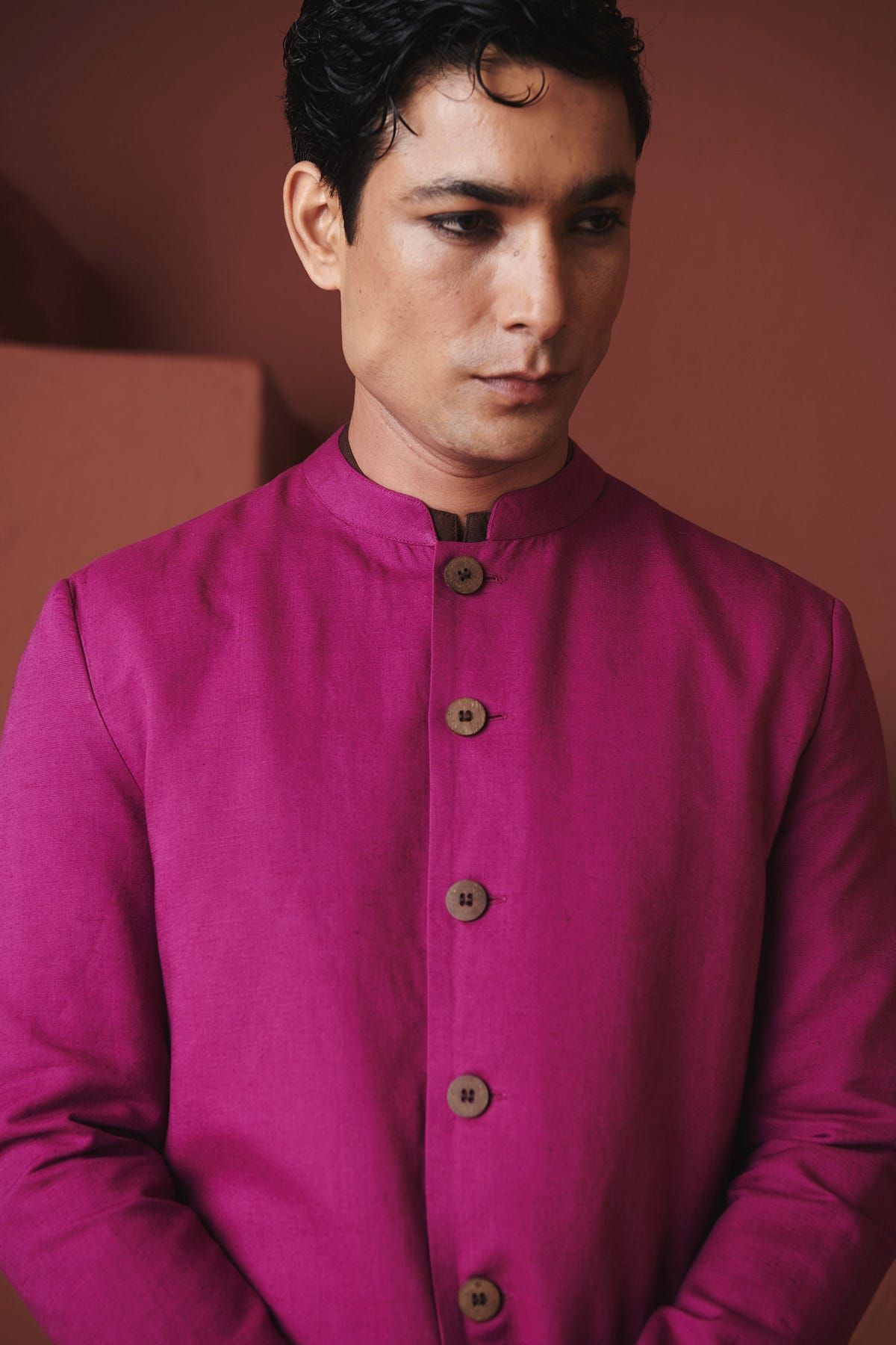 Rani Linen Men's Long Jacket - image 12