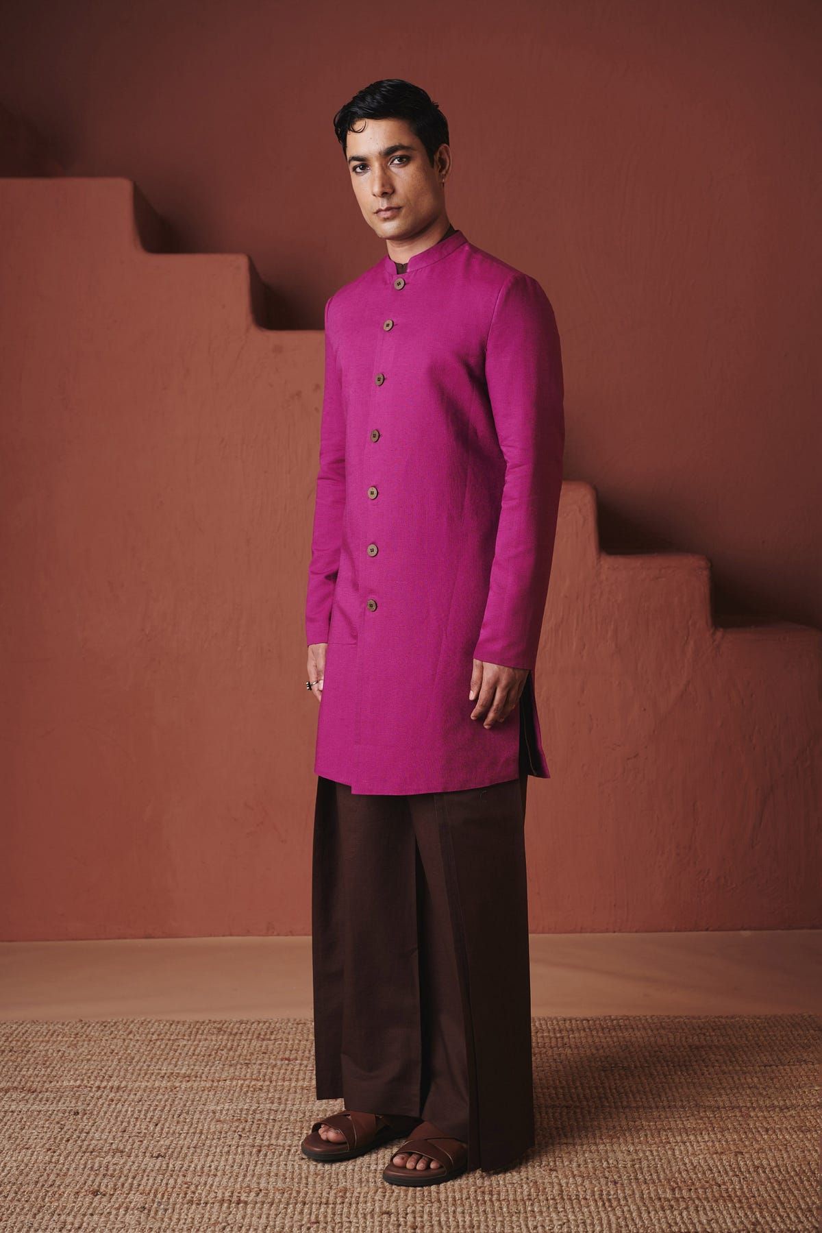 Rani Linen Men's Long Jacket - image 9