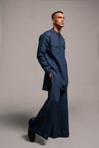 Indigo Linen Men's Saif Kurta Set view 4