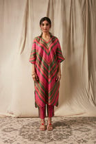 Surekha Linen Dolman Kurta Set - Sale view 1