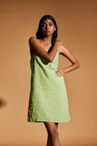 Pista Linen Slip Dress view 3