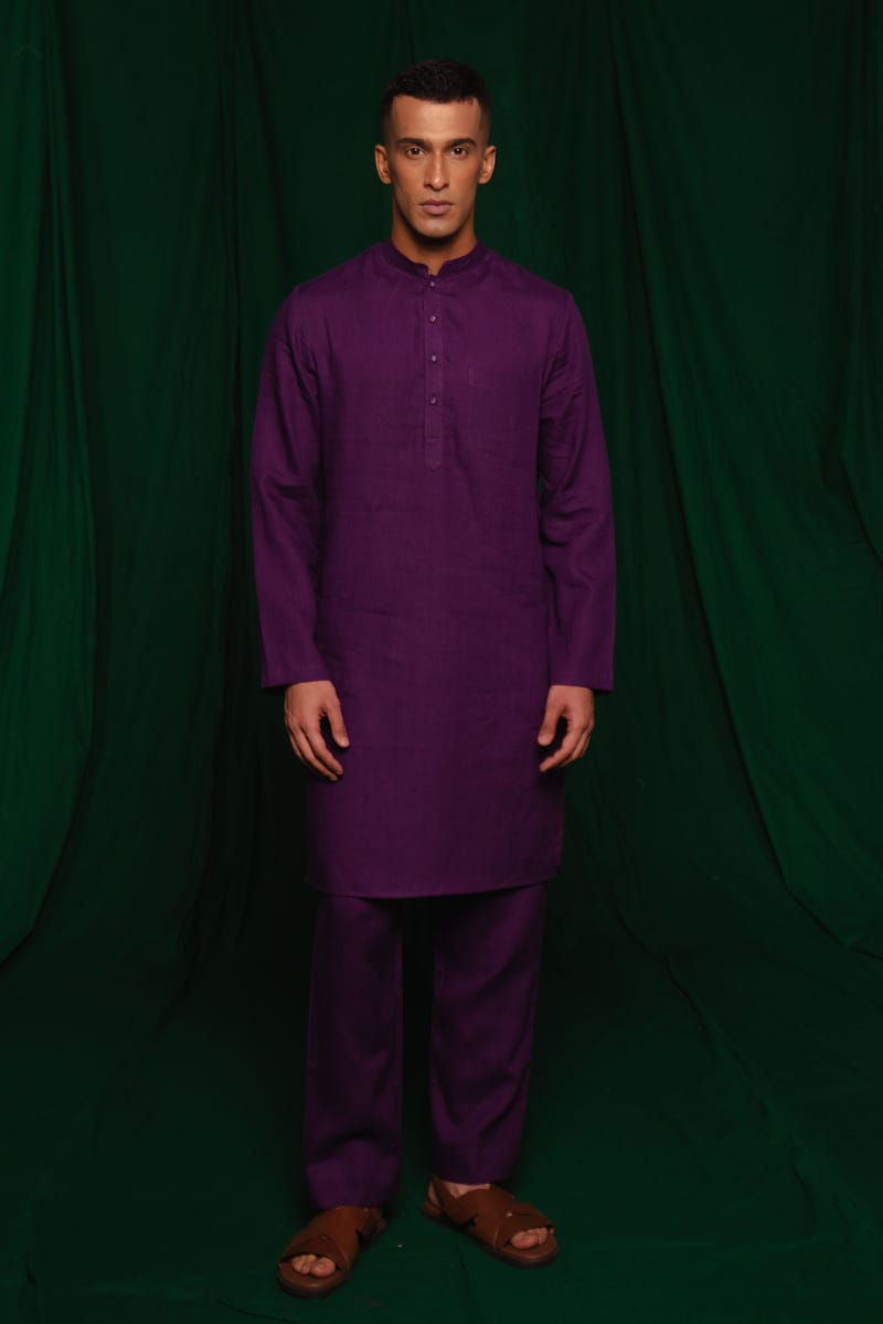 Violet Linen Men's Pyjama Pants