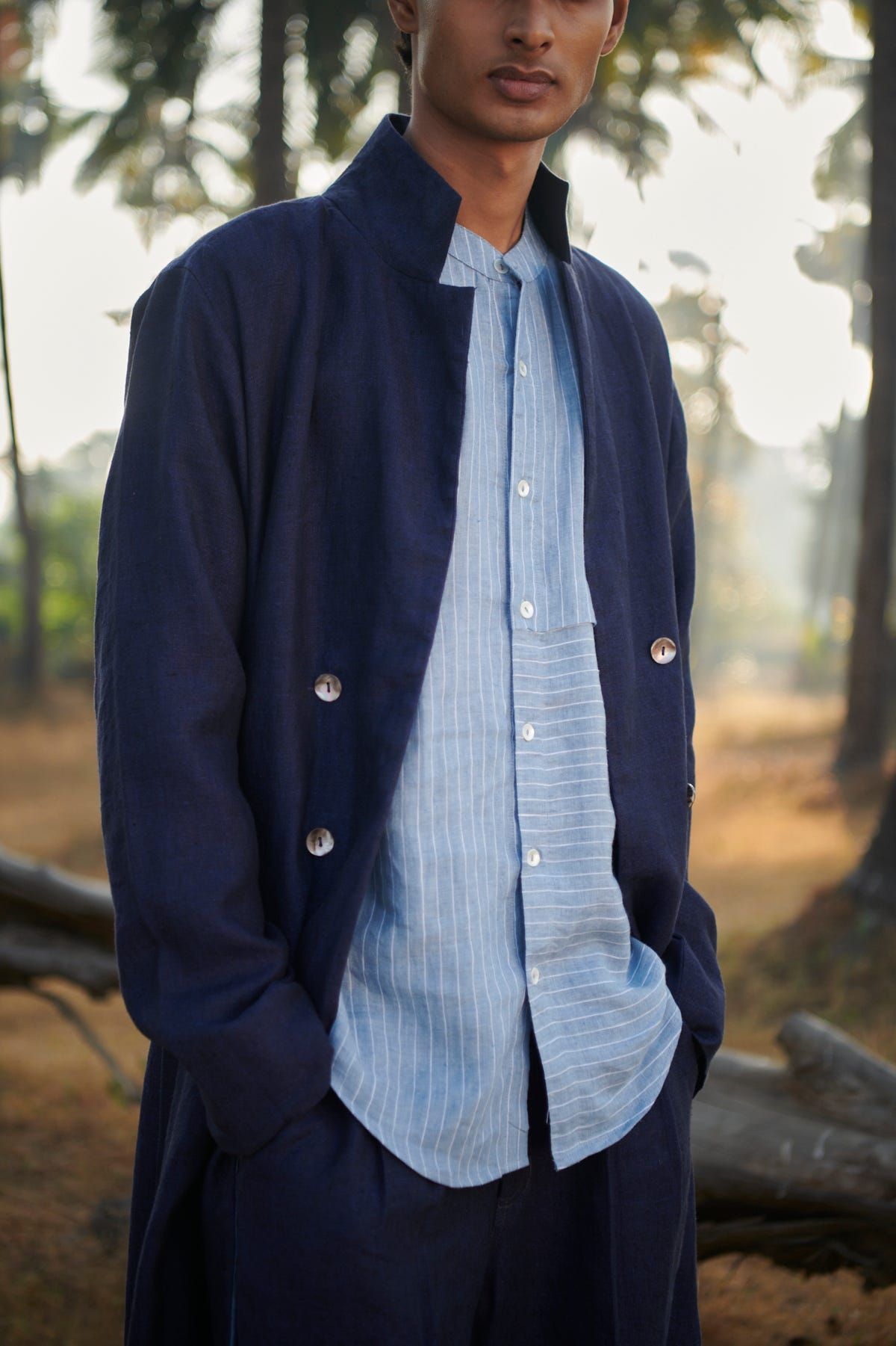 Neel Linen Men’s Summer Trench - image 10