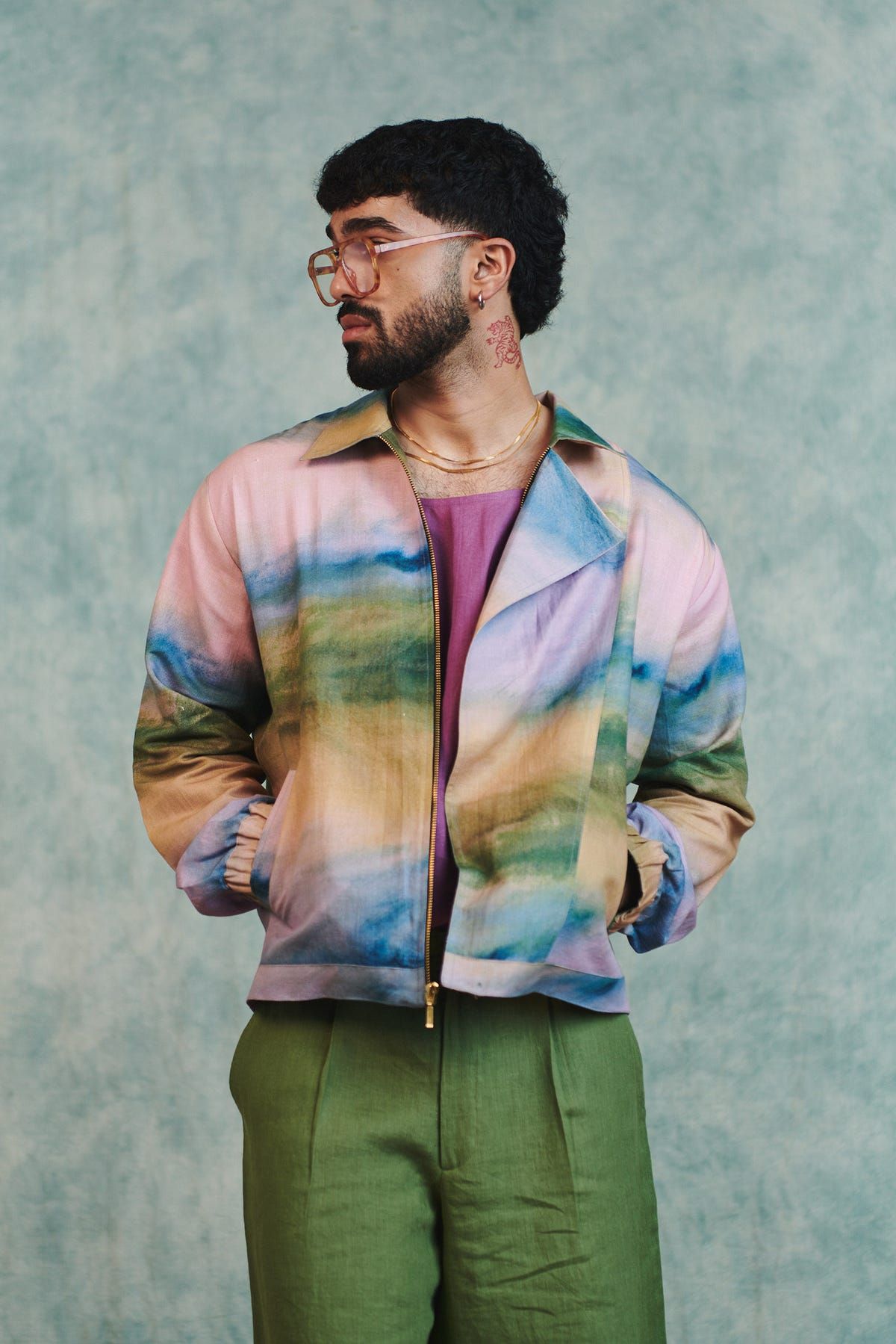 Prism Co-Linen Men's Flap Jacket - image 1