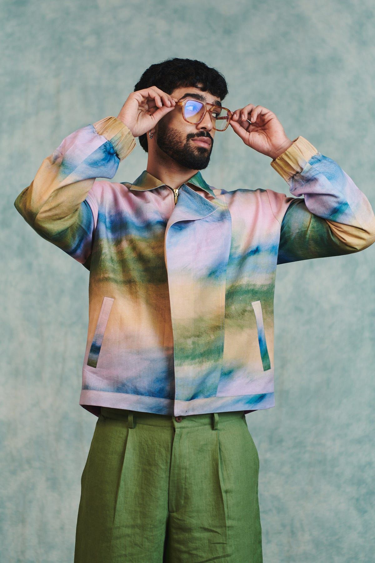Prism Co-Linen Men's Flap Jacket - image 3