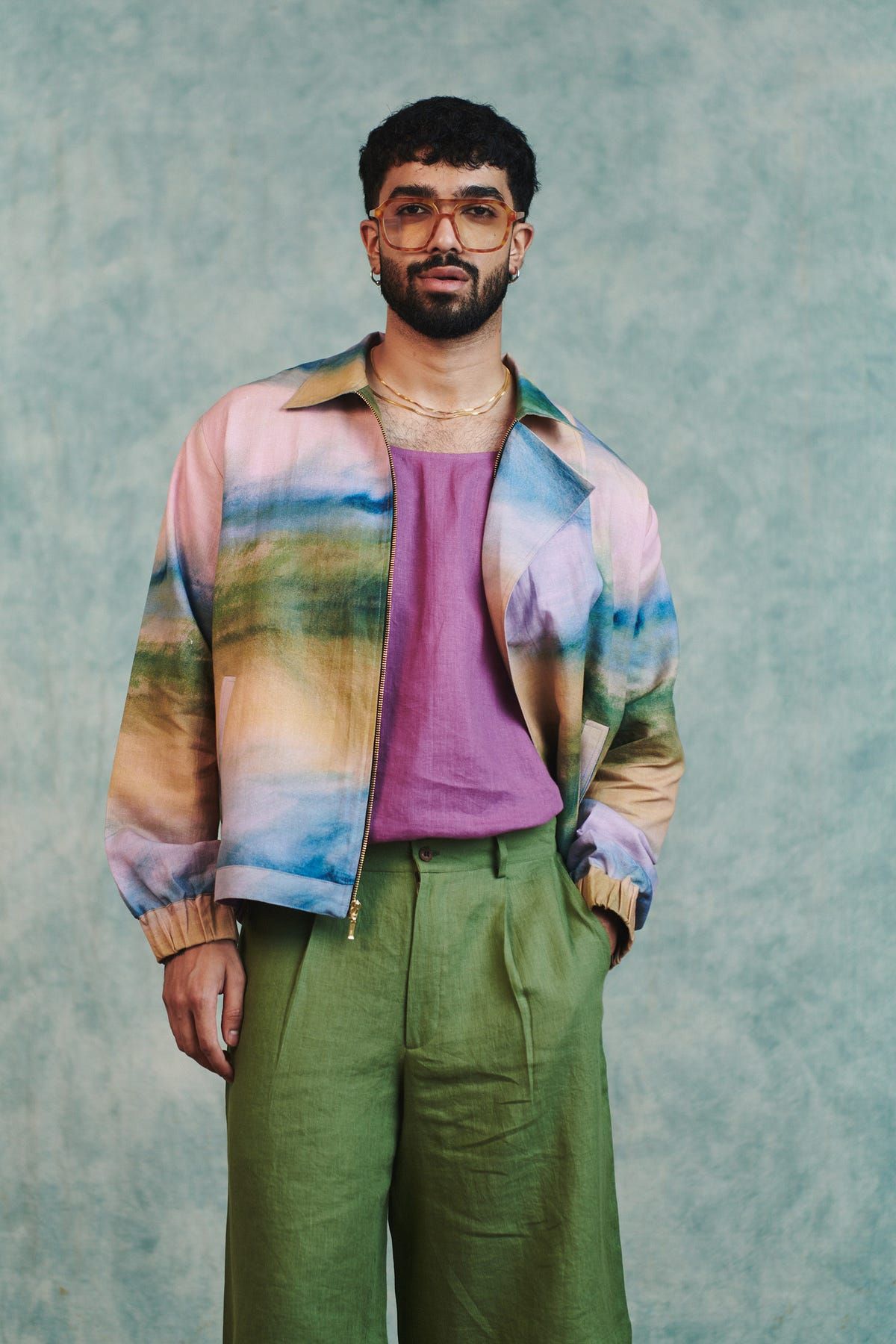 Prism Co-Linen Men's Flap Jacket - image 9