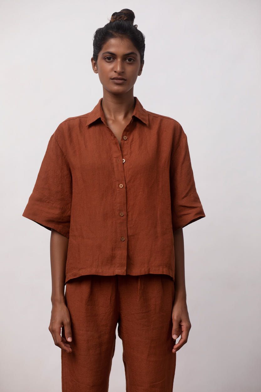 Cinnamon Linen Women's Pyjama Set - image 3