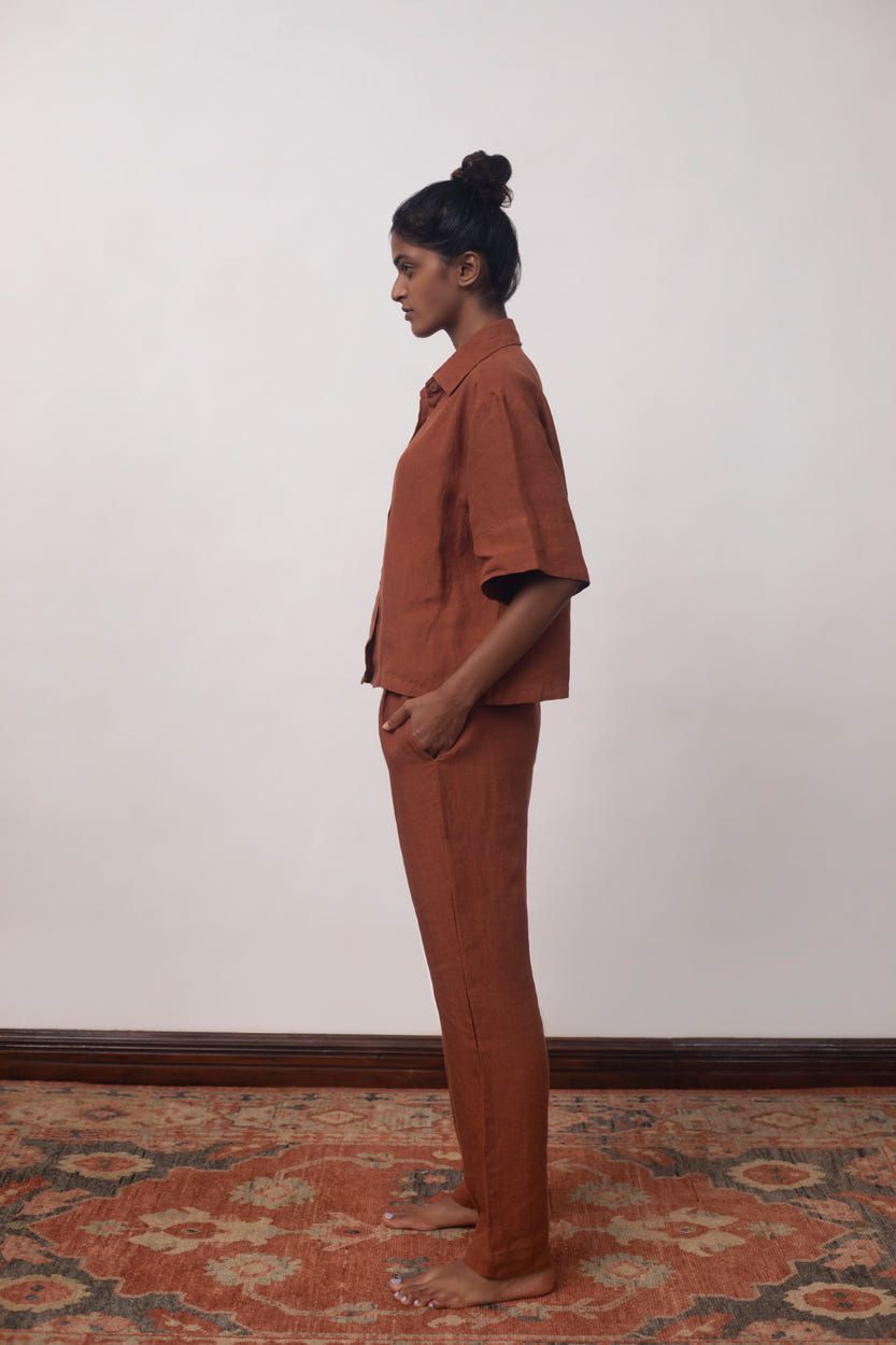 Cinnamon Linen Women's Pyjama Set - image 5