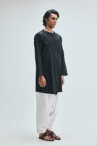 Kohl Co-Linen Men's Angrakha Kurta Set view 3