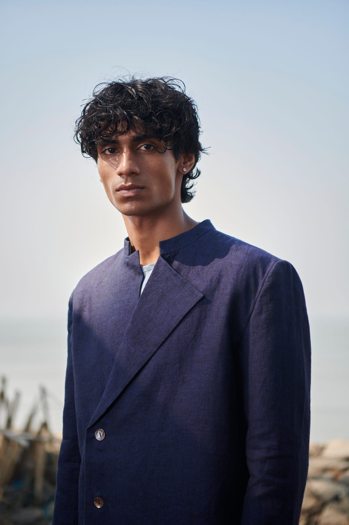 Neel Linen Men’s Bandhgala Jacket - image 2