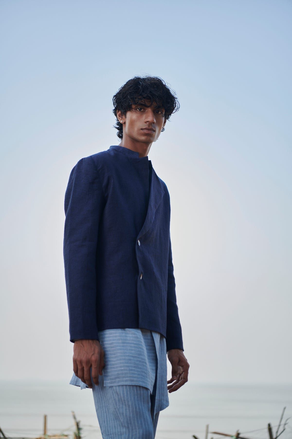 Neel Linen Men’s Bandhgala Jacket - image 3