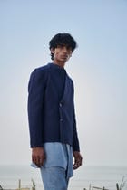 Neel Linen Men’s Bandhgala Jacket view 3