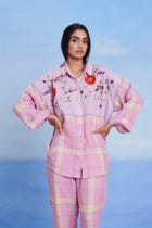 Cassata Linen Oversized Flared Shirt Set - Sale view 2