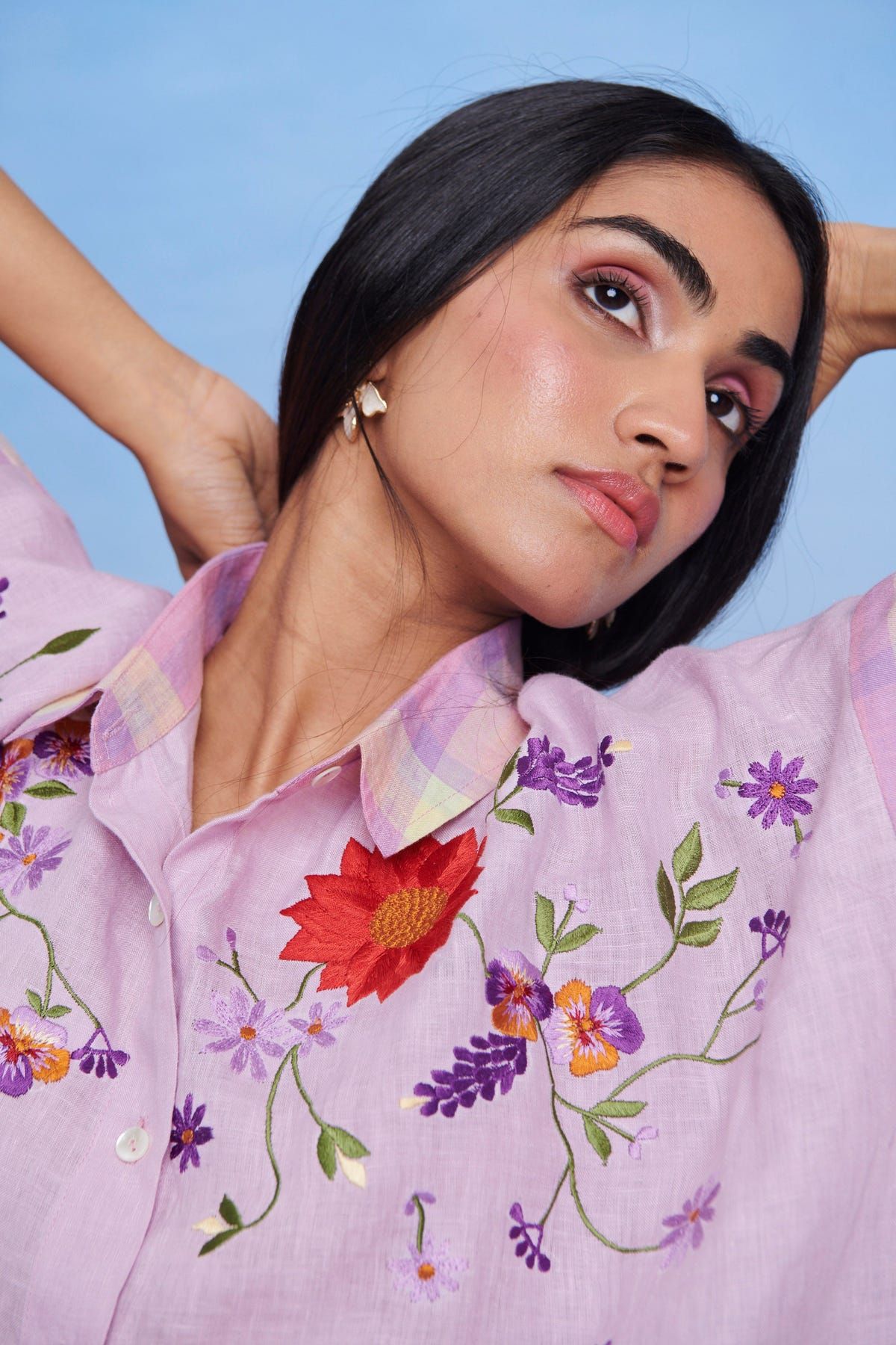 Cassata Linen Oversized Flared Shirt Set - Sale - image 6