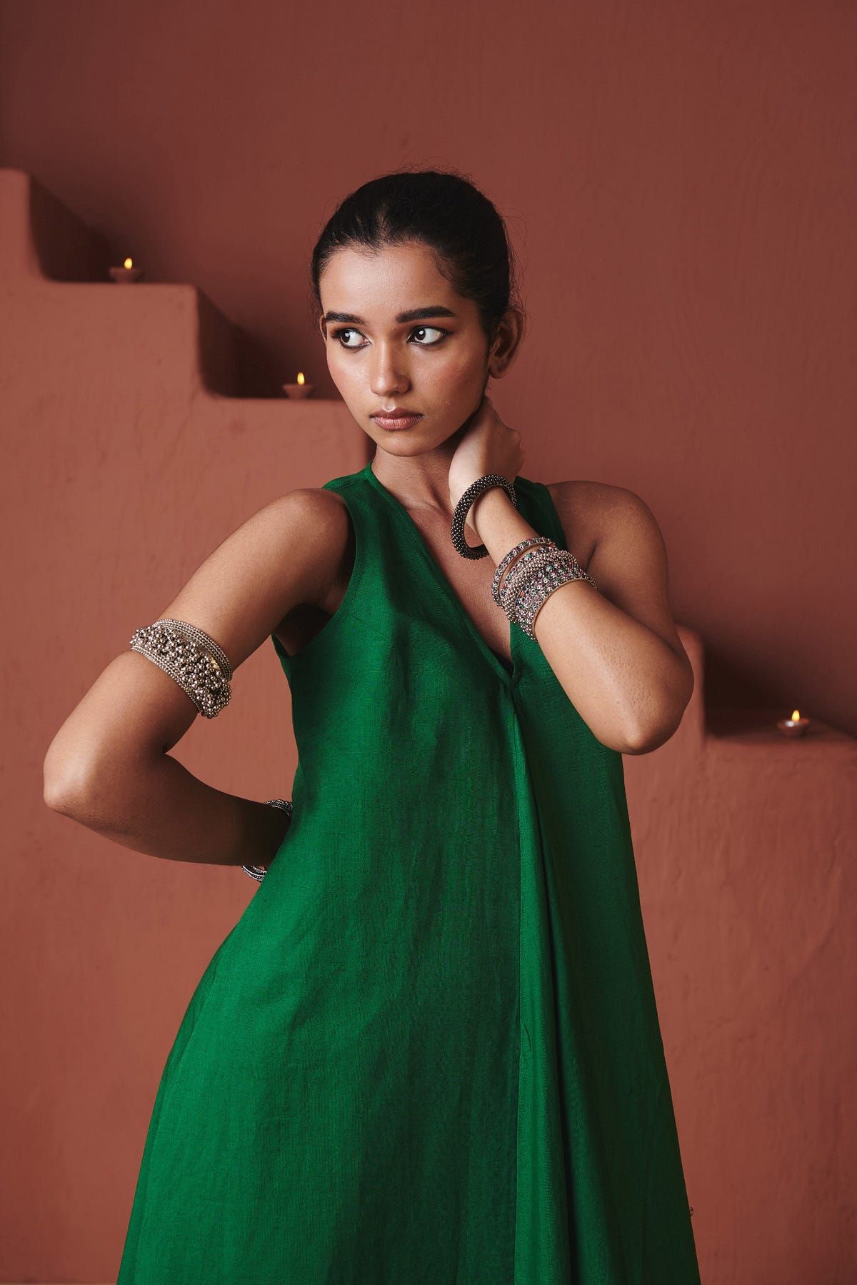 Panna Linen Flared Dress - image 5