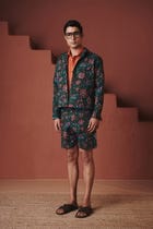 Paan Chintz Co-Linen Men's Trucker Jacket Set view 3
