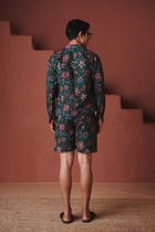 Paan Chintz Co-Linen Men's Trucker Jacket Set view 4