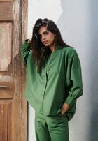 Thyme Co-Linen Dolman Shirt - Sale view 1