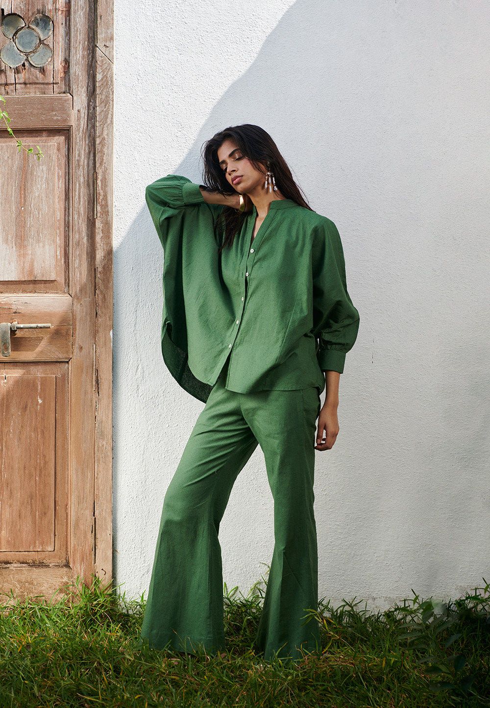 Thyme Co-Linen Dolman Shirt - Sale - image 3