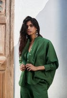 Thyme Co-Linen Dolman Shirt - Sale view 5