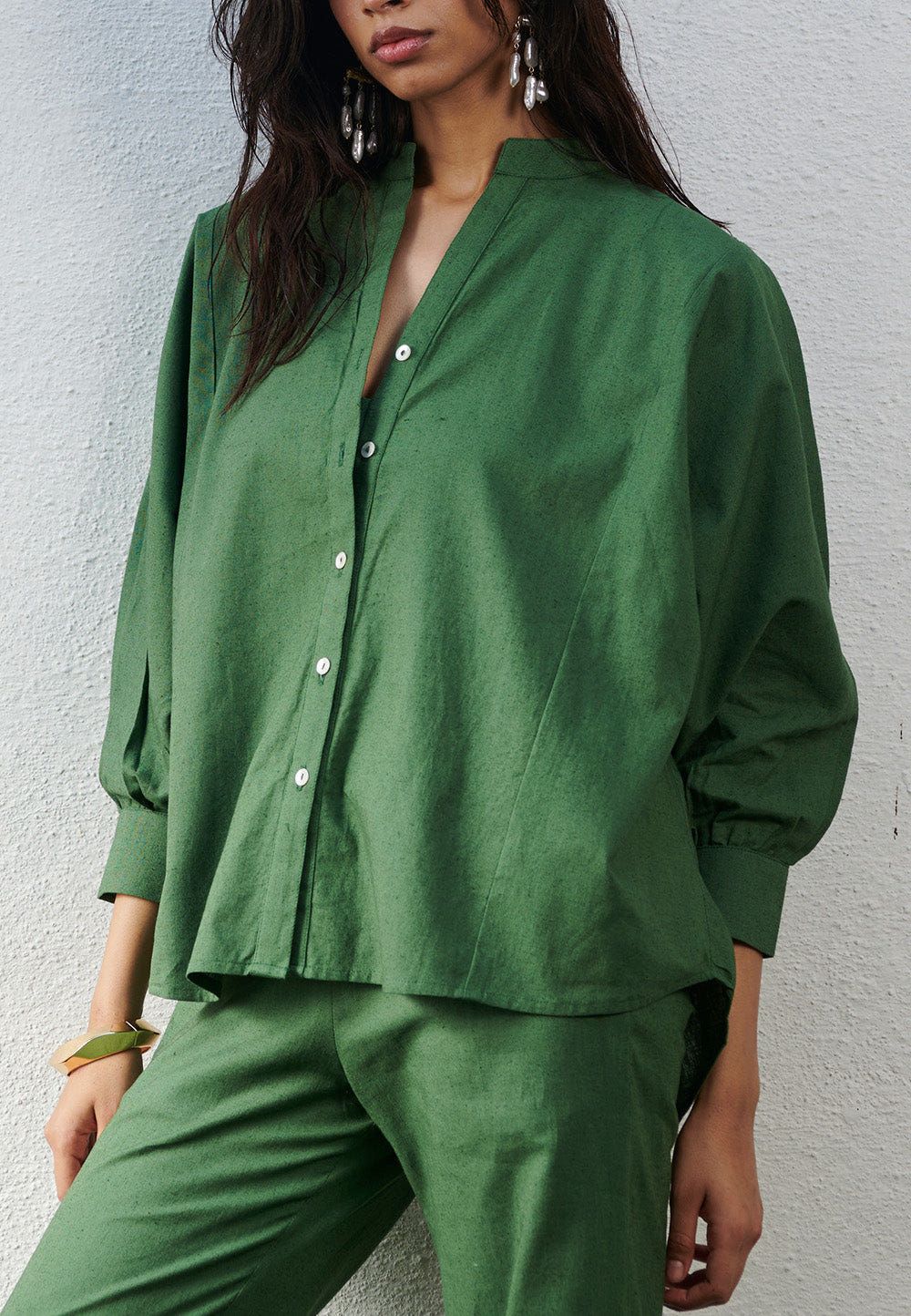 Thyme Co-Linen Dolman Shirt - Sale - image 9