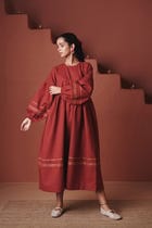 Brick Co-Linen Sack Dress - Sale view 2