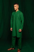 Panna Linen Men's Classic Kurta view 5