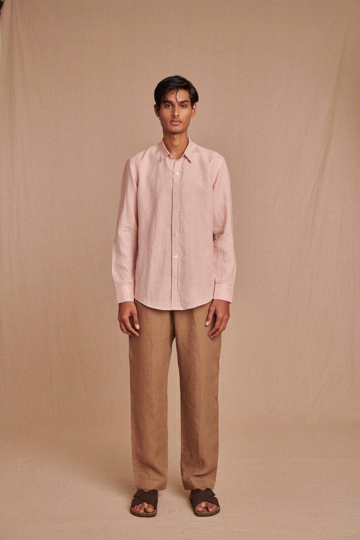Blush Linen Men's Oxford Shirt – Slim Fit - Sale - image 2