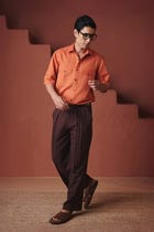 Marigold Co-Linen Men's Flap Pocket Shirt - Sale view 3