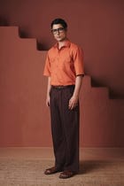 Marigold Co-Linen Men's Flap Pocket Shirt - Sale view 6