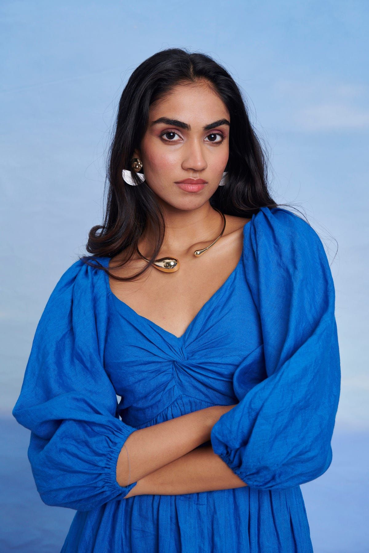 Santorini Linen Front Twist Dress - Sale - image 6