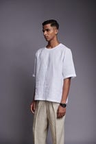 Taj Co-Linen Men's Woven T-shirt view 2