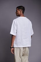 Taj Co-Linen Men's Woven T-shirt view 3