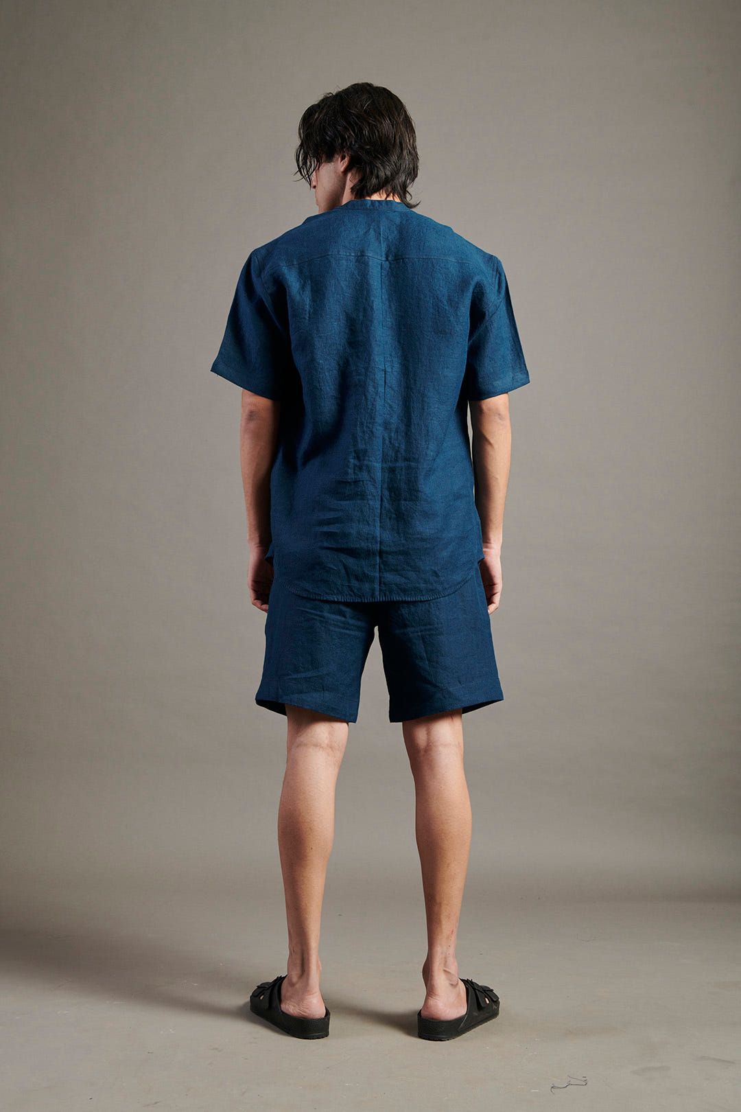 Indigo Linen Golf Shorts - image 4