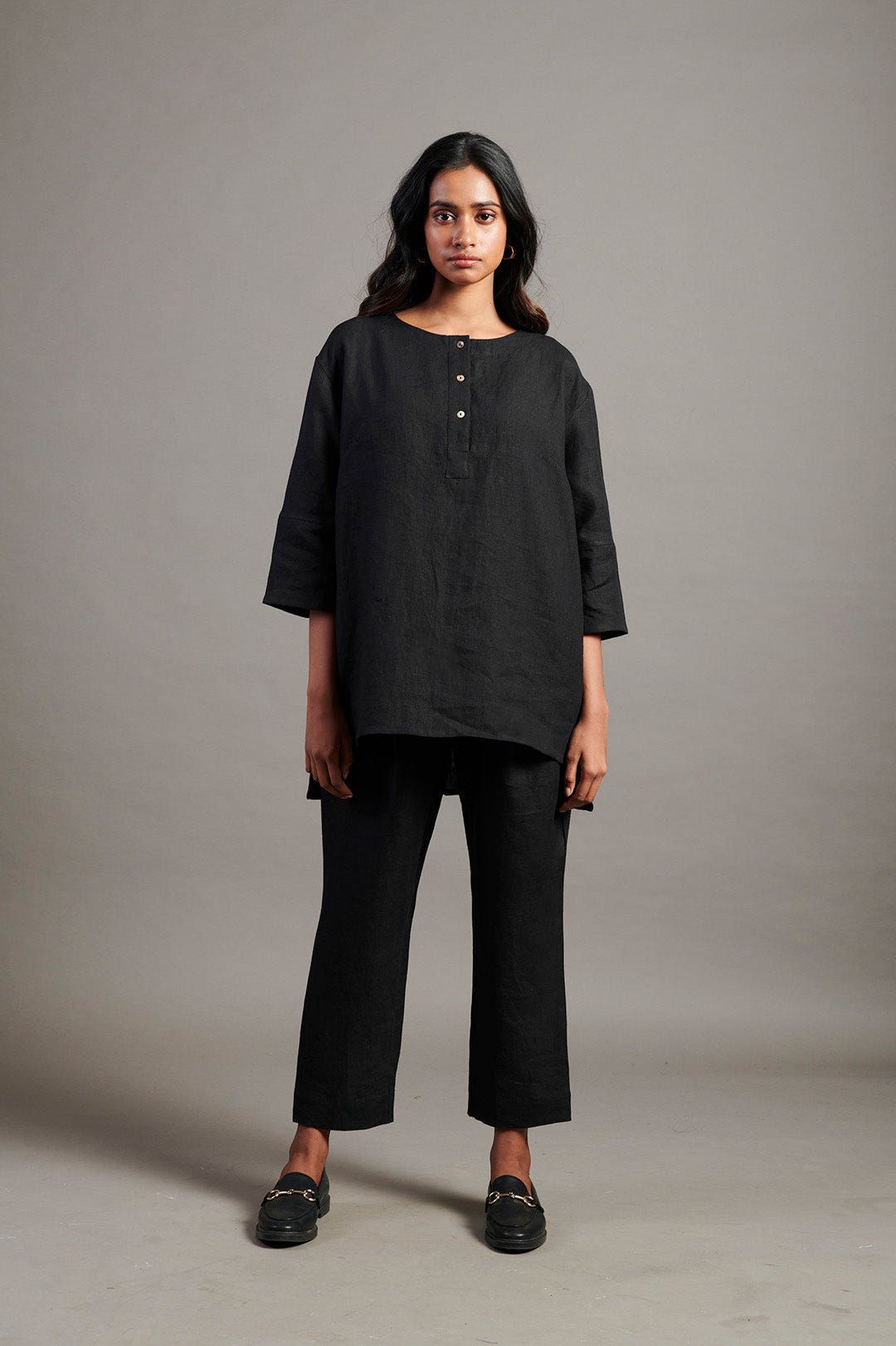 Kohl Co-Linen Pleated Pants - image 1
