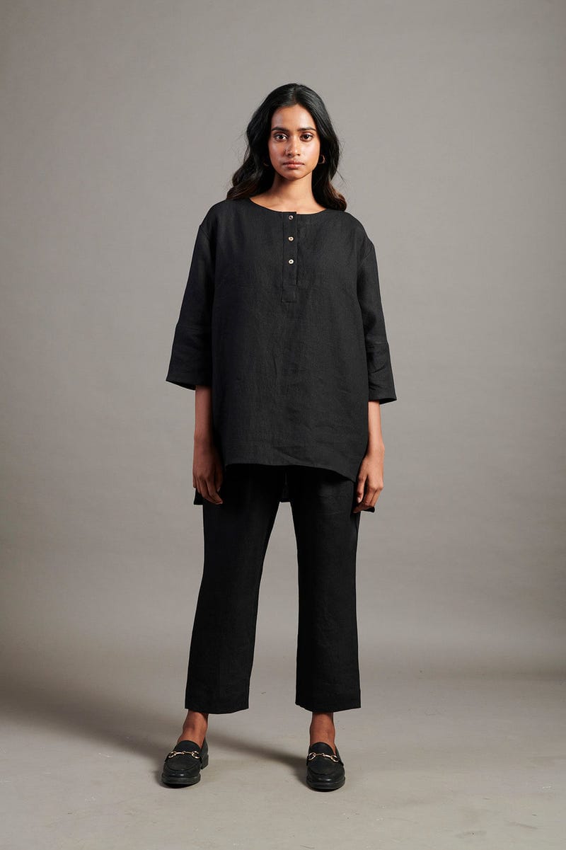 Kohl Co-Linen Pleated Pants