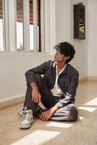Graphite Linen Men's Jacket and Jogger Set view 4