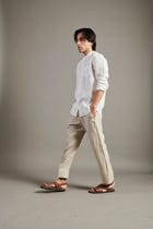 Undyed Linen Lounge Pants view 2
