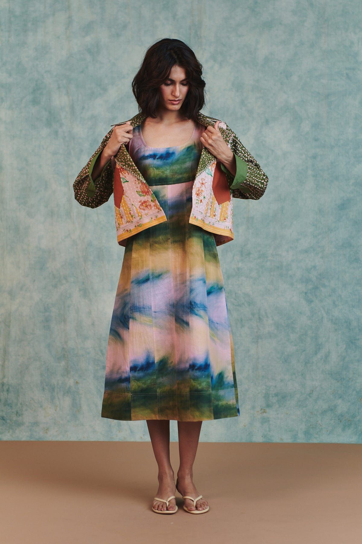 Blot Co-linen Kantha Bolero Jacket - image 12