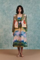 Blot Co-linen Kantha Bolero Jacket view 2