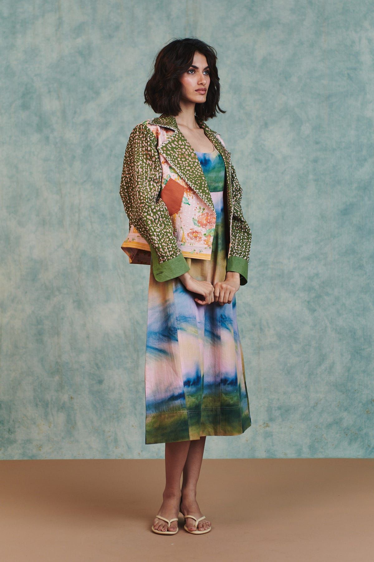 Blot Co-linen Kantha Bolero Jacket - image 6
