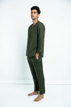 Kai Linen Men's Short Kurta - Sale view 1