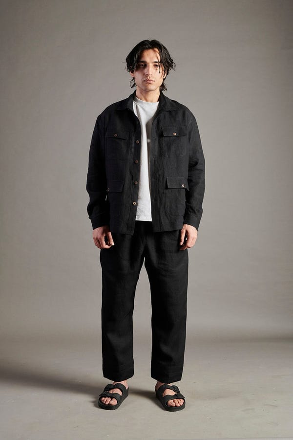 Saphed — Kohl Co-Linen Men's Overshirt