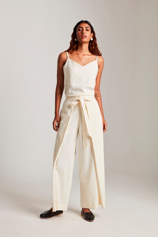 Saphed — Taj Co-Linen Wrap Pants