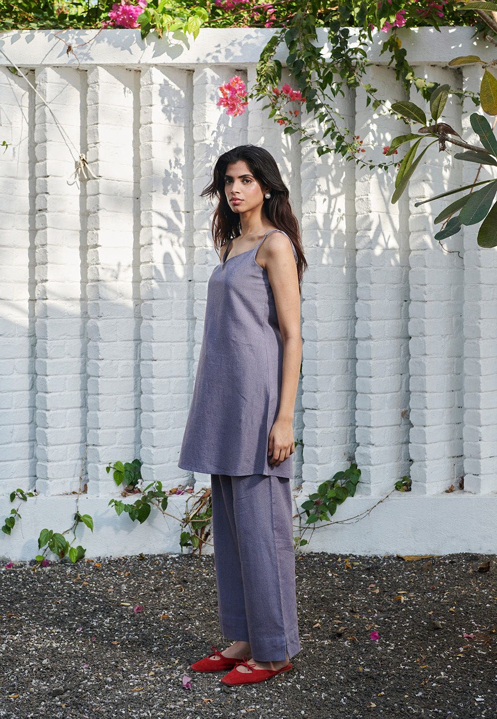 Dusk Co-Linen Straight Pants - Sale - image 1