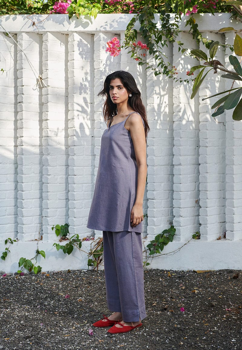 Dusk Co-Linen Straight Pants - Sale